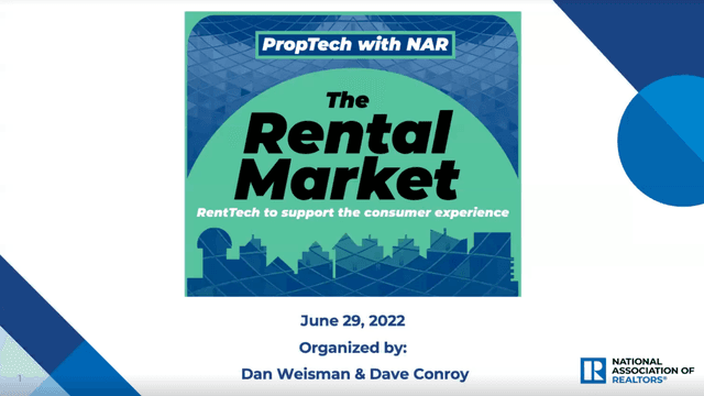 The Rental Market: RentTech to Support the Consumer Experience